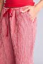 Wide Leg Elastic Waist Crinkle Trousers H7614Ax26Sm - 4