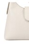 New Textured Faux Leather Shoulder Bag with Adjustable Strap and Zipper Closure - 4
