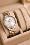 Women's Wristwatch Rose-Silver Color Steel Band & Case Sddk094 - 4
