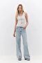 Ribbed Textured Flexible Basic Undershirt