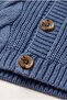 Boy's Stitch-Free Premium Knitwear Vest V-Neck Buttoned Hair Knitting Patterned - 7