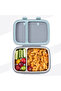 Steel Core Bento Stainless Steel Lunch Box – 839ml, 2 Compartment-Graphite - 8