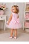 Girl's Bow Detailed Evening Dress 3260 - 2