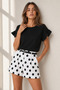 Women's Black Ruffled Sleeve Camisole T-Shirt TSH-19000417 - 2