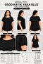 Women's Viscose Boat Neck Short Sleeve Blouse - 4