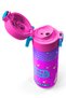 Kids Purple Pink Blue K-Poppatterned Steel Thermos with Straw and Direct Drinking 500 ml 31831 - 4