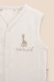 Sophie La Girafe Organic Cotton Double-Sided Ecru Baby Vest - 5