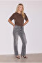 Women's D96 Straight Crop Jean Gray