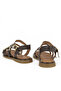 , Women's Genuine Leather Sandals 1611047Z26625 Brown - 5