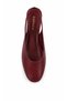 Maris Burgundy Genuine Leather Women's Ballerinas - 3