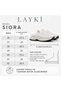Siora White Colorful Stone Patterned Orthopedic Sole Summer Luxury Sandals - 3