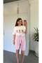 Pink Matcha Latte T-Shirt Ecru - 4