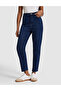 Dark Blue Mom High Waist Fit Jean Pants 50318031-Vr032 - 2
