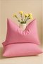 Pink Colored Cotton Ranforce Fabric Cover Pillow Case 2 Pieces 50X70 cm - 2