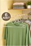 6 Pieces Transparent Clothes Hangers Crystal Hangers