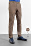 Brown Side Pocket Knitted Slim Fit Stretchy Jogger Pants Trousers 1003260173 - 2