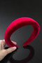 New Year's Red Velvet Red Thick Domed Women's Crown Accessory - 3