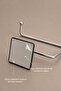 No-Mounting Required Toilet Paper Holder with Silver Elegance Ergonomic Design Wc Paper Holder Hanger - 3