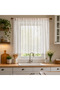 Knitted Spider Web Pattern Tulle Curtain Children's Room and Kitchen Curtain Tight Pleat (Width X Length) - 6