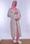 Pink Maternity Pajama Set with Hijab and Dressing Gown Effortt - 7