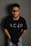 Oversize Reflective Acid Printed T-Shirt - 5