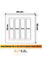 44X49 Micro Embossed Patterned Anthracite Steel Plate Width 40 Can Be Cut up to Length 40 cm - 2