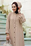 Ahsen غطاء بأزرار TSD240103 المنك - 3