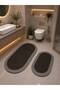 Wicker Jute Wicker Large Size 2-Piece Bathroom Set 40X60-60X90, Bathroom Mat Set, Mat