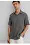 Anthracite Linen Shirt Regular Fit / Regular Cut 0211474-70096 - 2