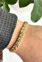 Sergeant Design Handcuff Women's Steel Bracelet Gold Does Not Tarnish Color Does Not Fade - 3