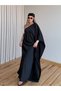 Black One-Sleeve Bandana Satin Dress - 10615 - 6