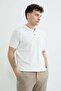 Knitted Patterned Polo Neck Knitwear T-Shirt - 6