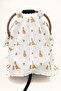 100% Cotton Muslin Zippered Stroller Cover 100X90 cm Breathable Multi-Purpose Baby Stroller Cover - 3