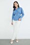 Pleated Shirt with Pencil Waistband - 5