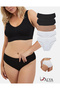 Women's Cotton Bato / Hipster Panties, Ribbed Fabric, 2 Pcs. Syh, 2 Pieces. Byz, 1 Piece. Ten- 5 Pack