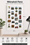 White Magnetic Gift Board Metal 60X40 cm – Magnetic Board - Note Holder, Photo Hanger and Decorative Board