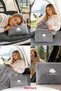 Ergo Blanket Foldable Travel Blanket That Converts into a Pillow – 160X110 cm Gray for Car, Plane, Bus, and Camping |   Ergo Travel - 2