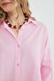 Basic Keten Görünümlü Oversize Gömlek - 7