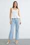 High Waist Jeans with Stones - 3