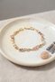 Brass Gold Color Pink and Purple Zircon Stone Flower Model Women's Bracelet - 3