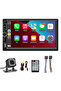 7 Inch Universal Car Radio Stereo 2 Din Touch Screen Car Video Player Carplay Android Auto with R... - 7
