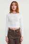 Teddy Bear Embroidered Crop Bodysuit - 4