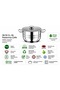 30 cm Large Deep Steel Pot,18/10 Stainless Steel Induction Base with Glass Lid,For Ashura,Jam,Soup Pot - 2