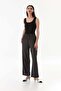 Wrapped Fabric Lace Strap Bodysuit - 4