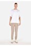Slim Fit Mid Waist Men's Beige Sweatpants - 2