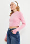 basic Bluză crop cu guler rotund degete - 6