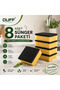 8 Pieces of Fiber Flat Dishwashing Sponge Durable Wide-Pore Kitchen Sponge