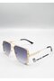 Unisex Pilot Sunglasses Gold Color Frame Gradient Glass Uv Protection York C4