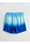 Trendlucky Men's Short Length Patterned Swim Shorts with Difference in Length - 6