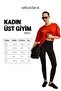 Ninel women's 100% cotton slim red t-shirt with front and back text detail - 7